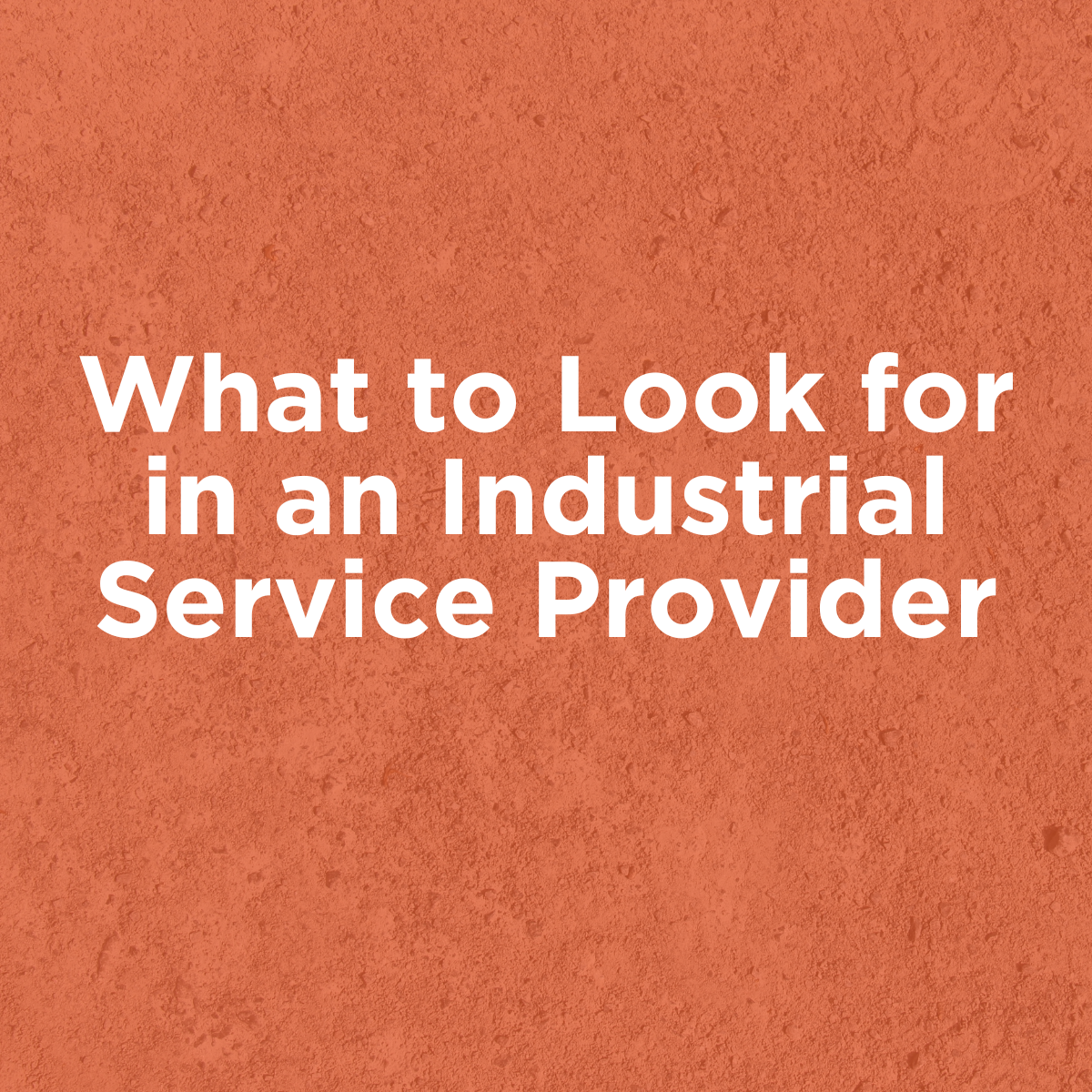 industrial service provider